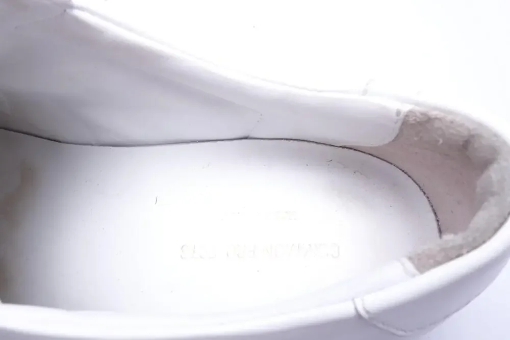 Common Projects Shoes Mens Size 11 White Leather Low Top Sneakers Made Italy